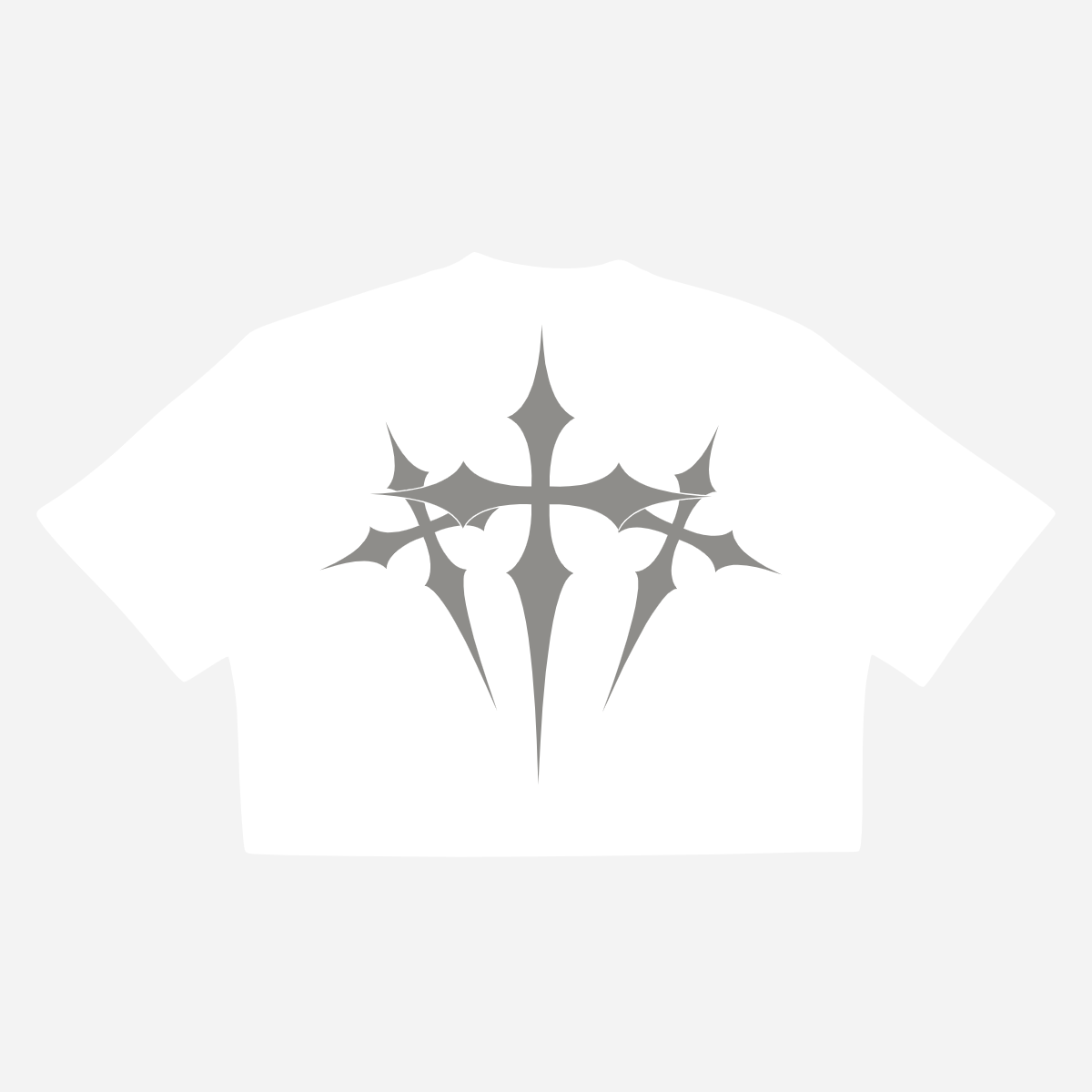 Faith Boxy Cropped T-Shirt White