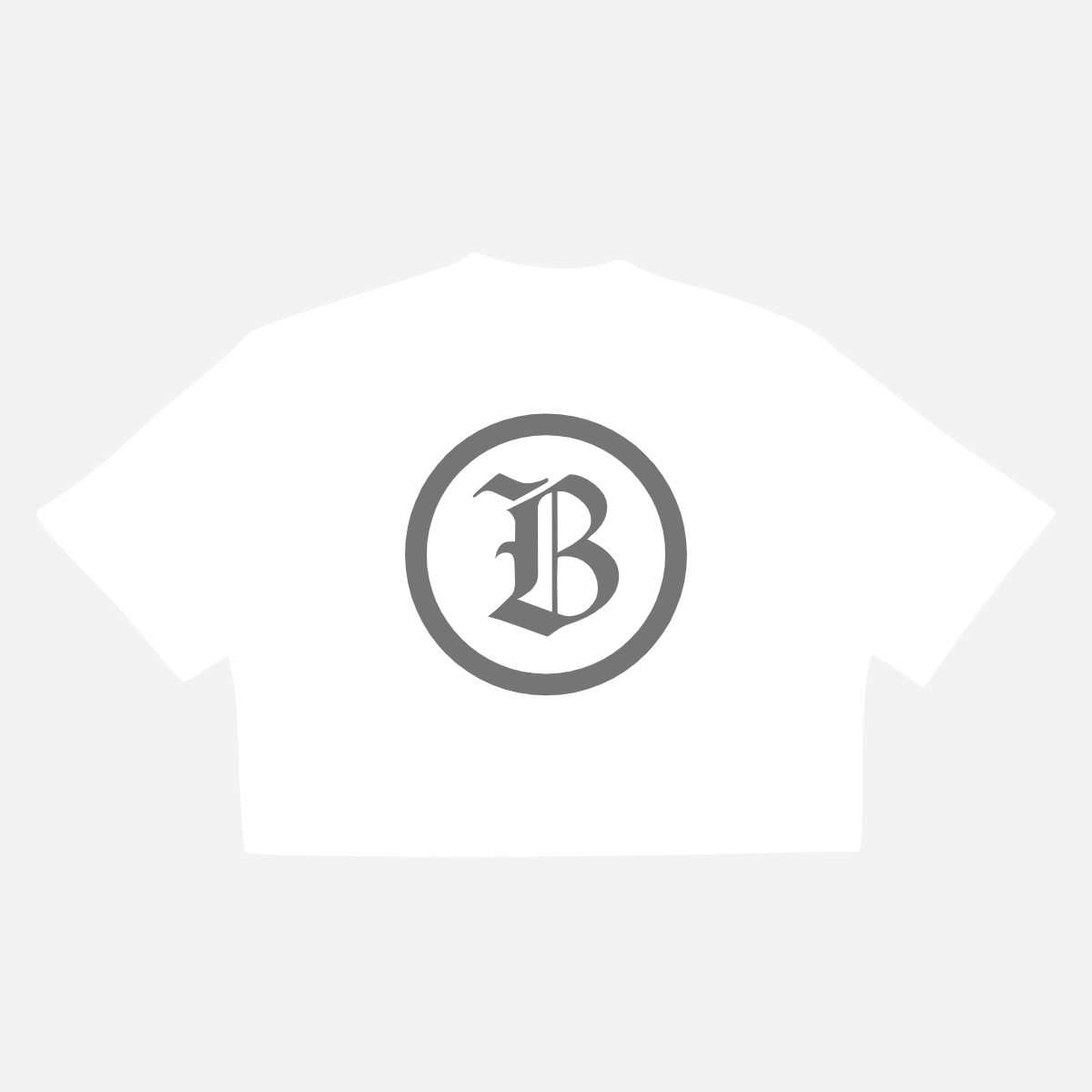 BARDO CLUB Boxy Cropped T-Shirt White