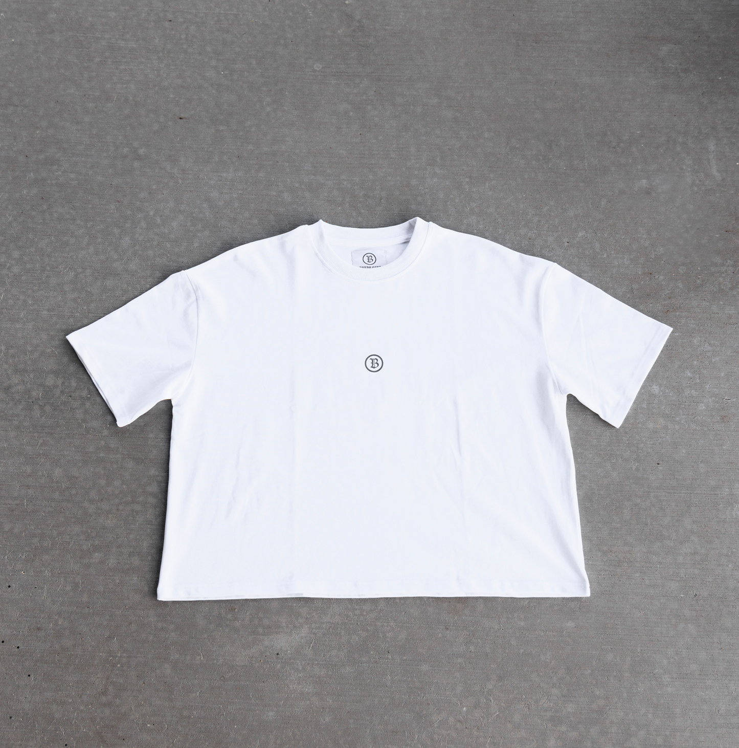 Faith Boxy Cropped T-Shirt White