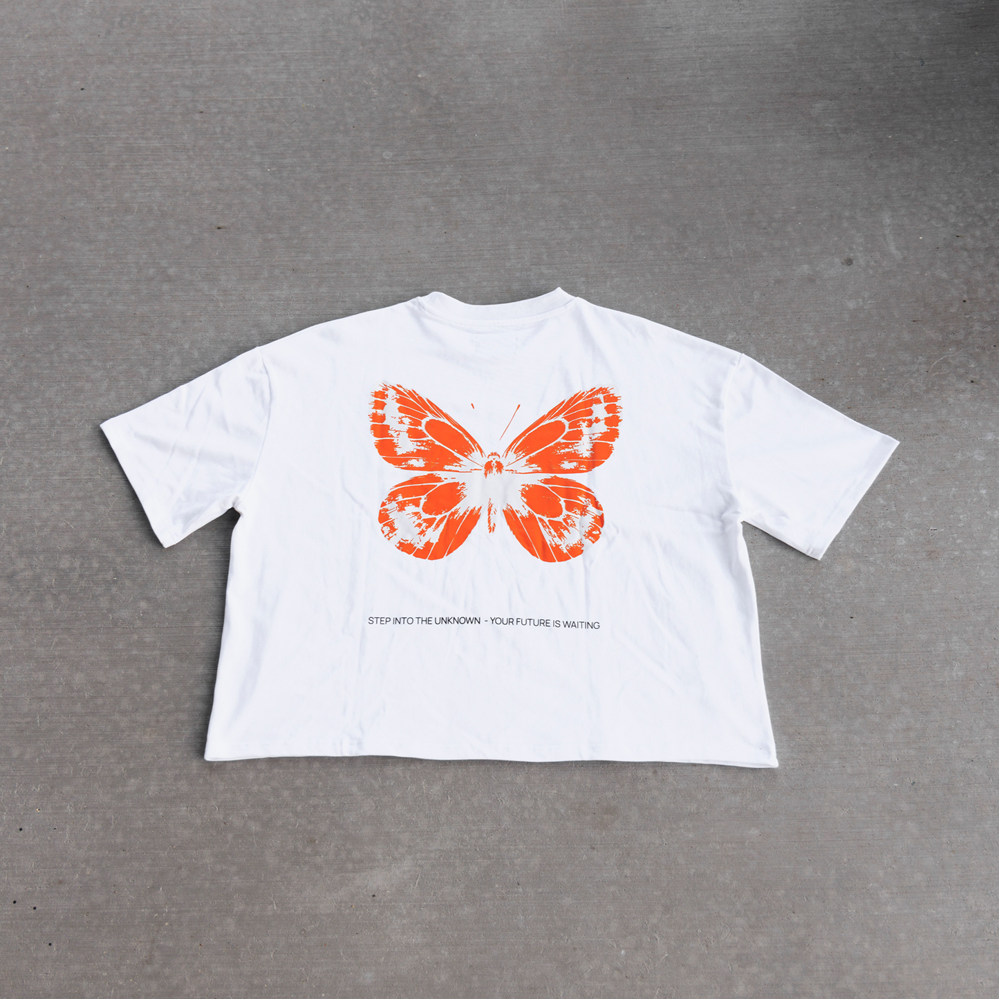 Transformation Boxy Cropped T- Shirt White