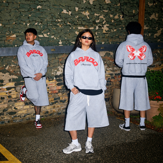 NOMAD 3/4 BAGGY SHORTS - GRAY ANNIVERSARY EDITION