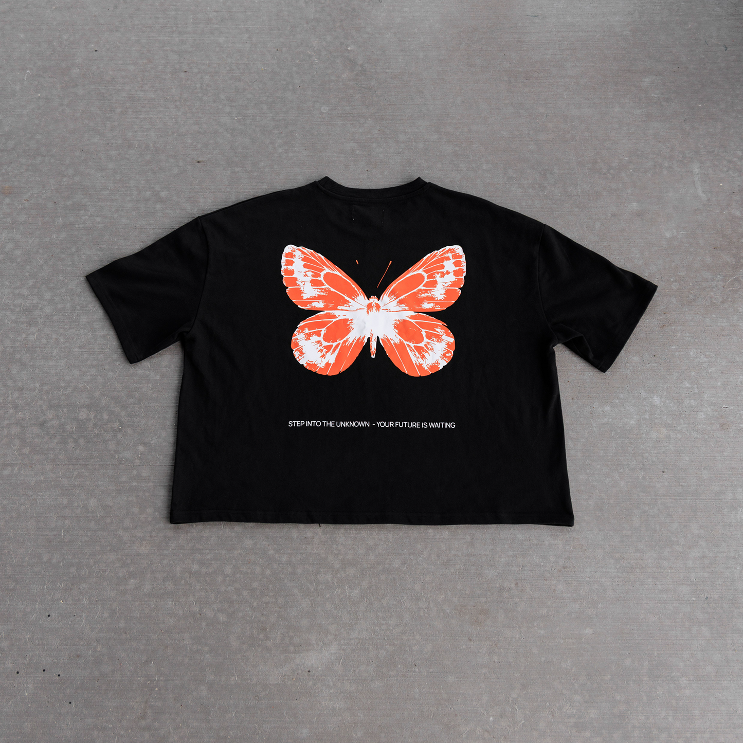 Transformation Boxy Cropped T-Shirt Black