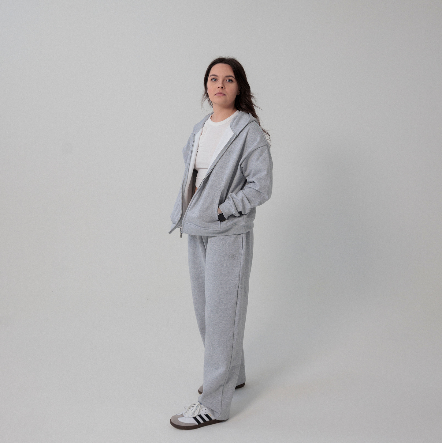 FOUNDATION ZIP UP - GRAY