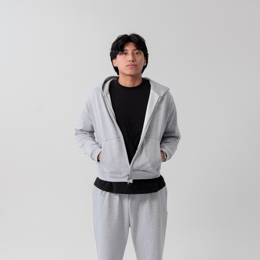 FOUNDATION ZIP UP - GRAY